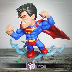 Chibi STL Collection Batman vs Superman 3D Model
