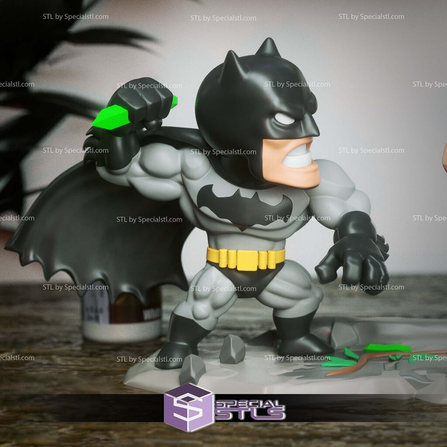 Chibi STL Collection Batman vs Superman 3D Model — view 2