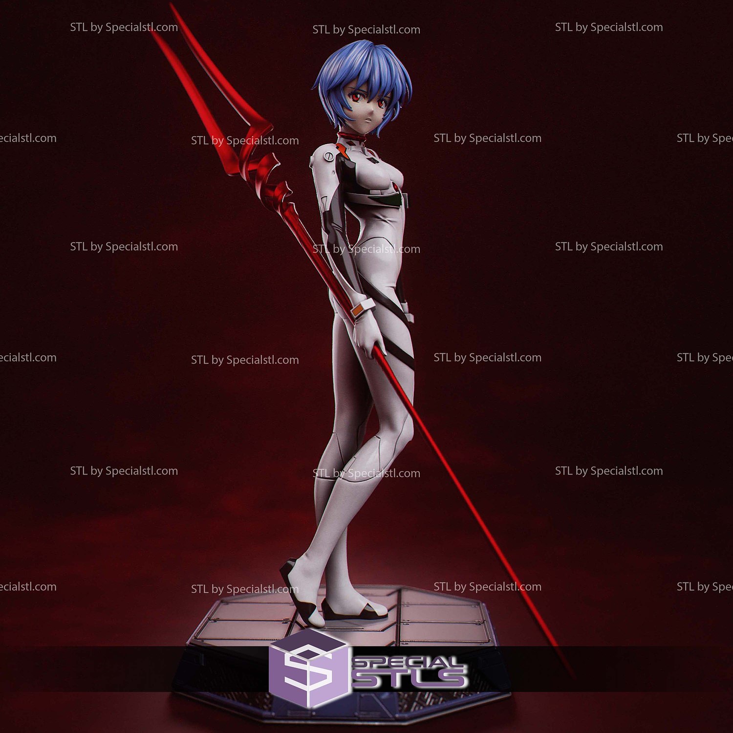 The Silent Angel Rei Ayami 3D Printer Files STL Model — view 2