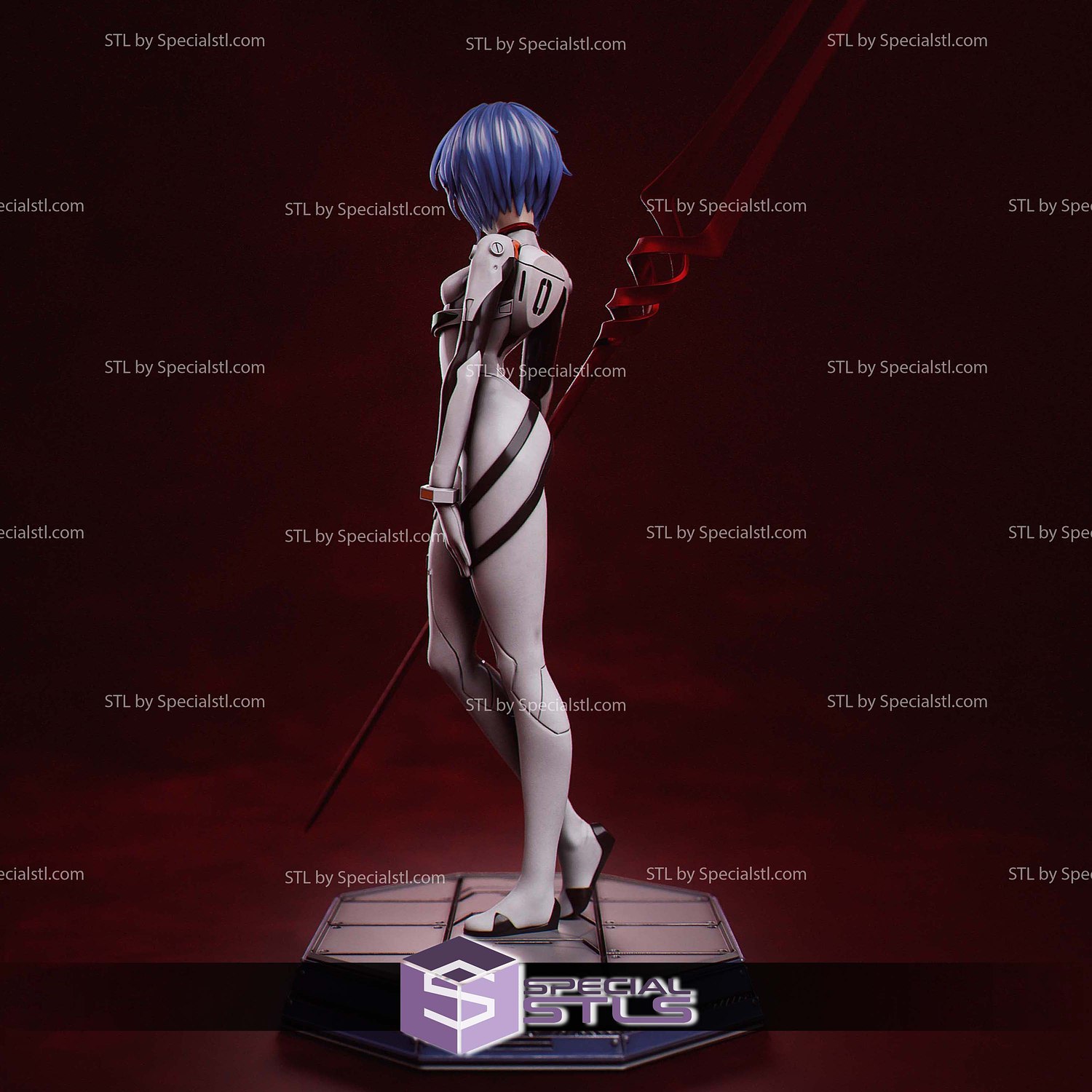 The Silent Angel Rei Ayami 3D Printer Files STL Model — view 3