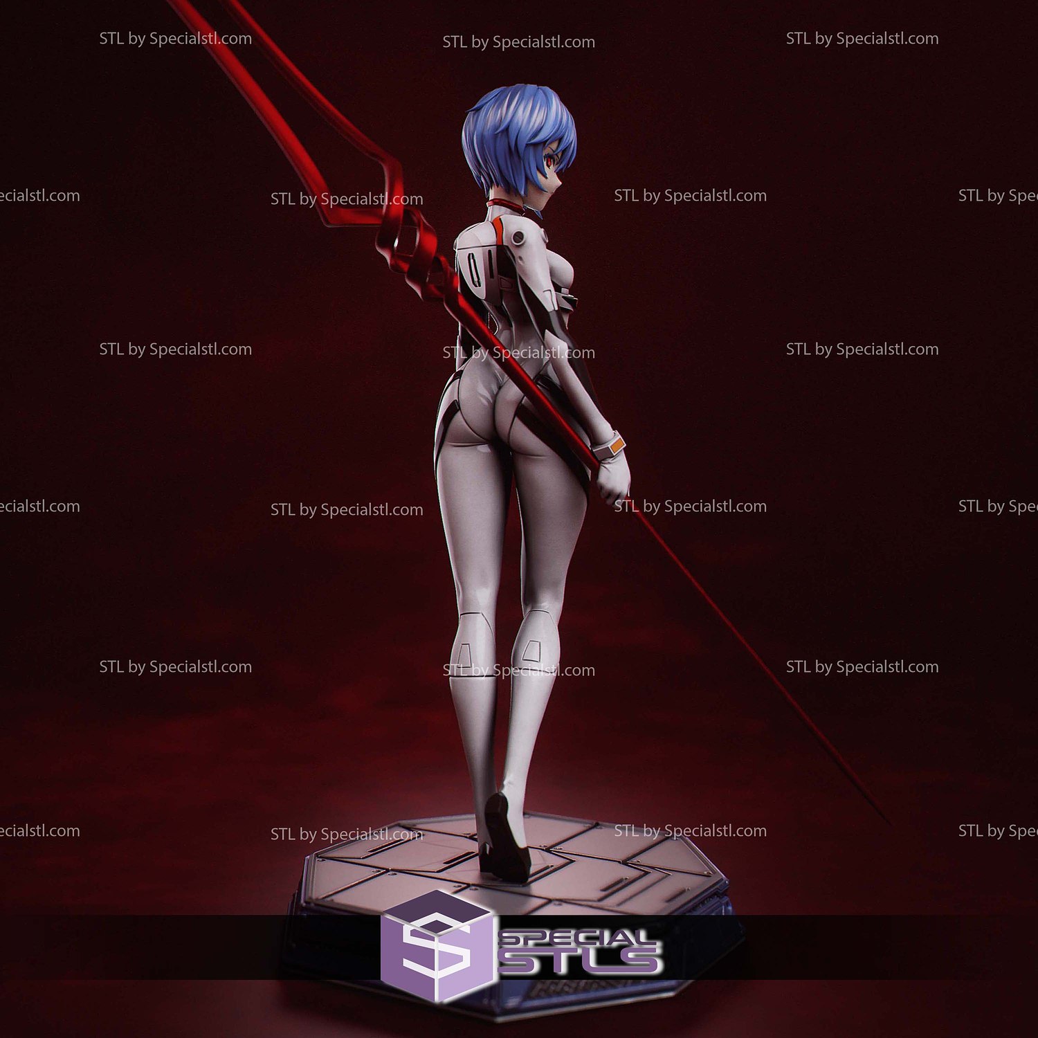 The Silent Angel Rei Ayami 3D Printer Files STL Model — view 4