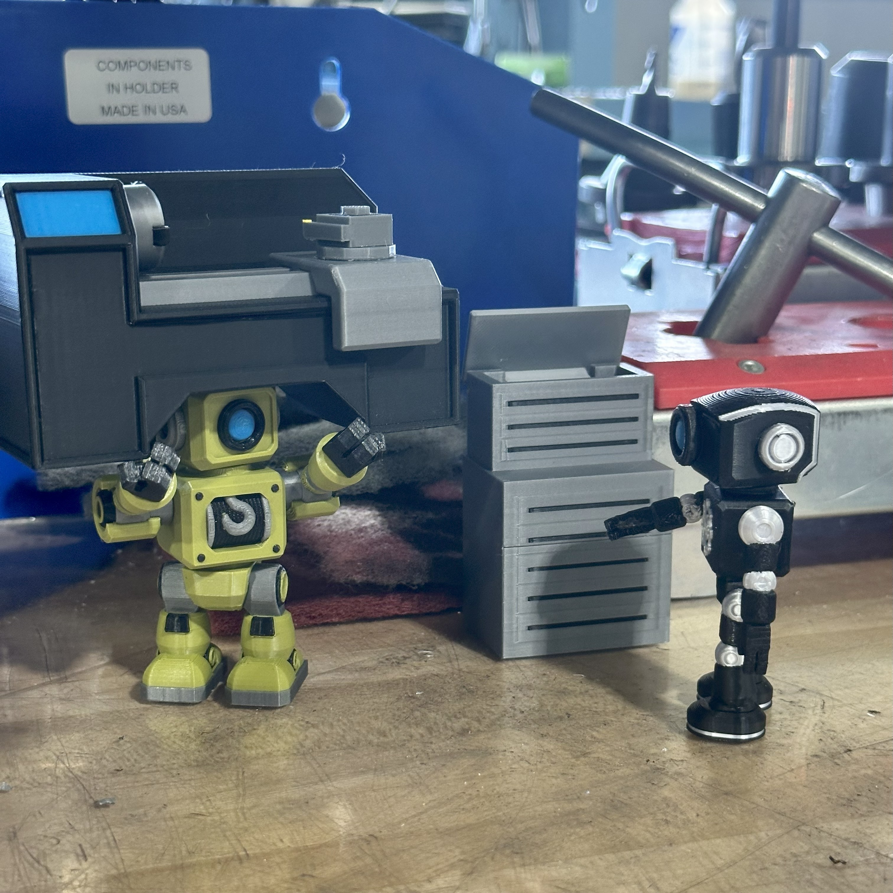 ModBot - Knurl’s Lathe – ModBots Accessory | 3D Printable Miniature Machine Tool STL Model — view 5