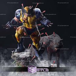 Wolverine Frozen Hell Sculptures 3D Printing STL Model