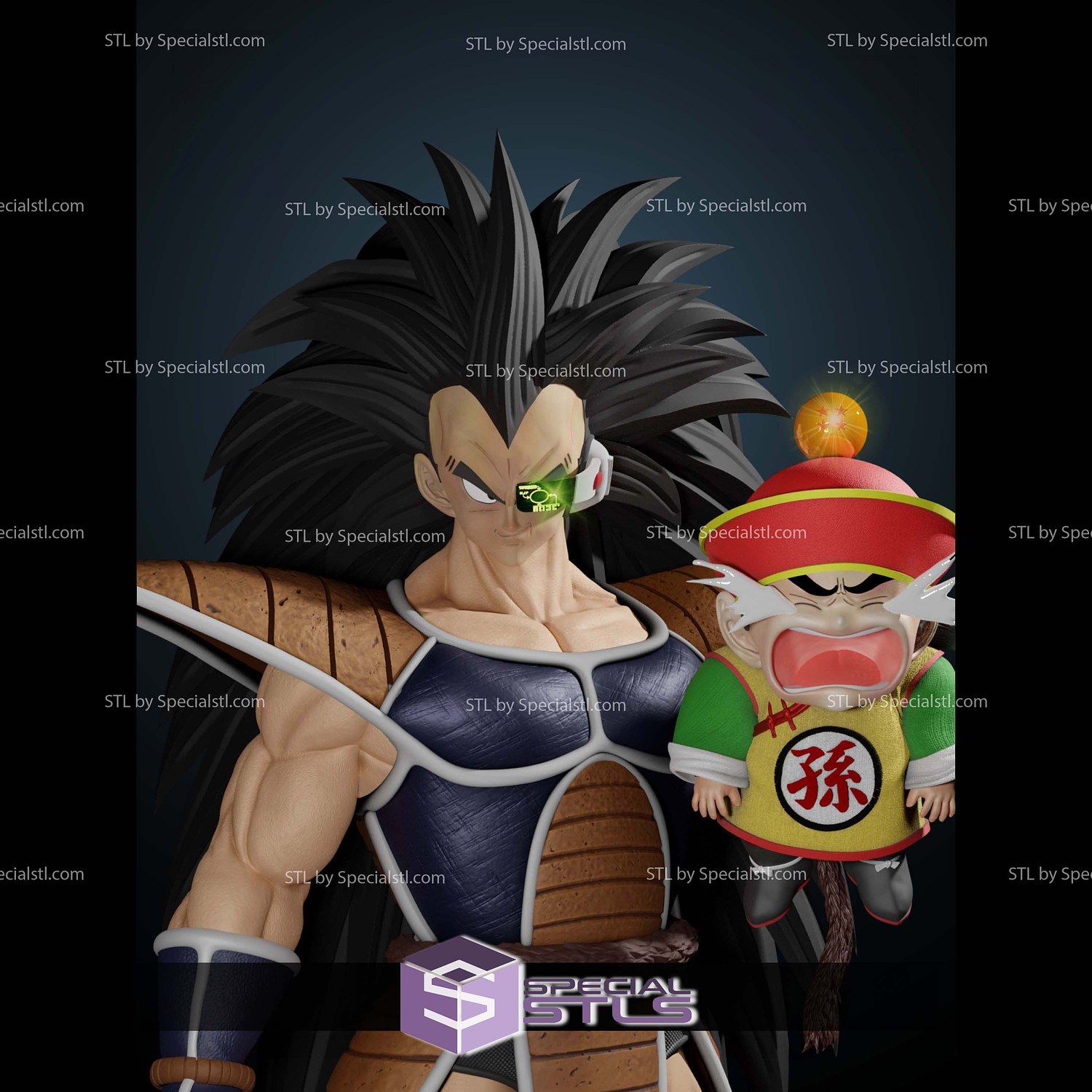 Raditz Standalone V2 3D Printer Files STL Model — view 3