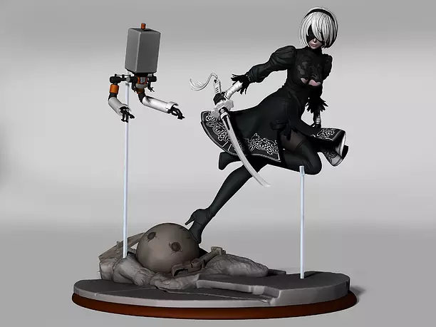 yorha 2b 3D STL Model