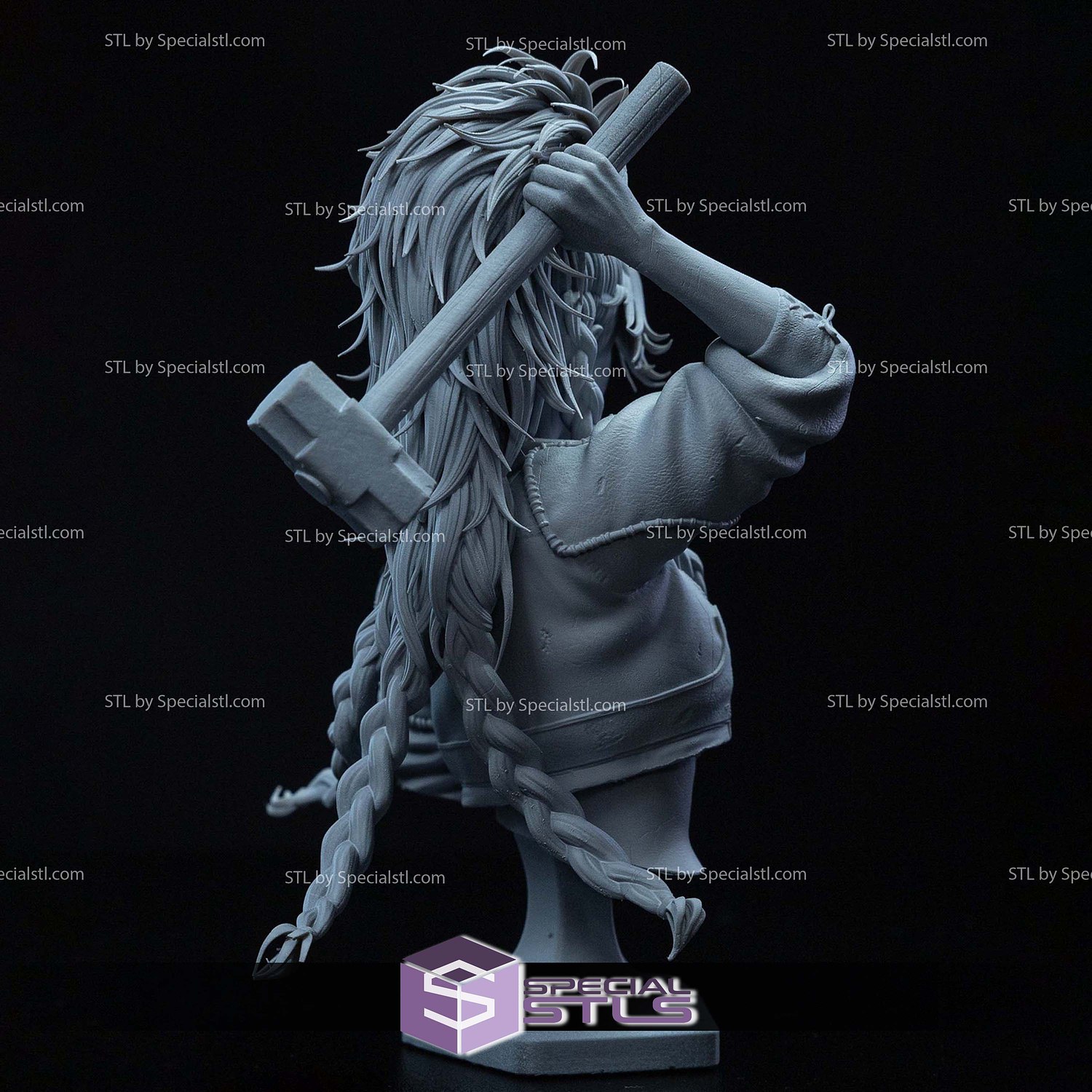 Gemma Monster Hunter Wilds Bust Sculptures 3D Printing STL Model — view 2