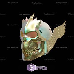 Cosplay STL Files Cody Rhodes Wrestlemania 41 Mask 3D Model — view 1