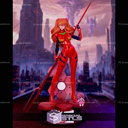 Asuka Evangelion STL Files 3D Model