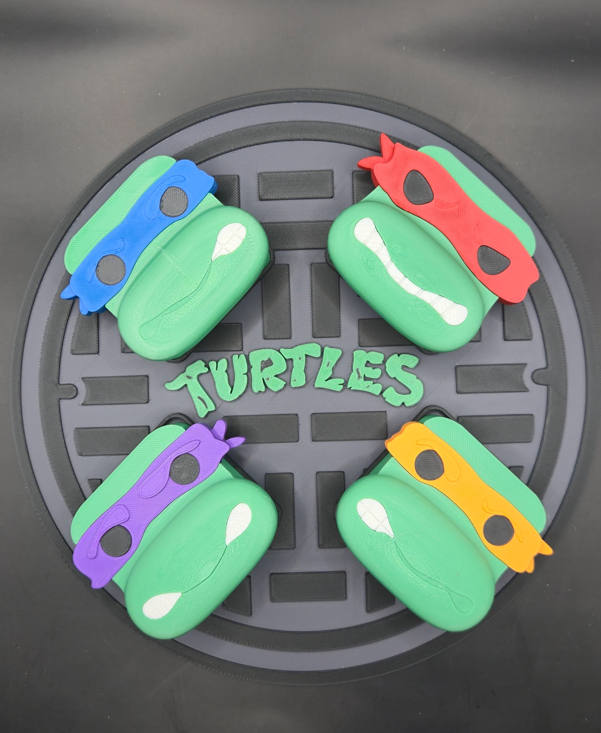 Blokkheadz TMNT Manhole Cover Display 3D 3MF Model
