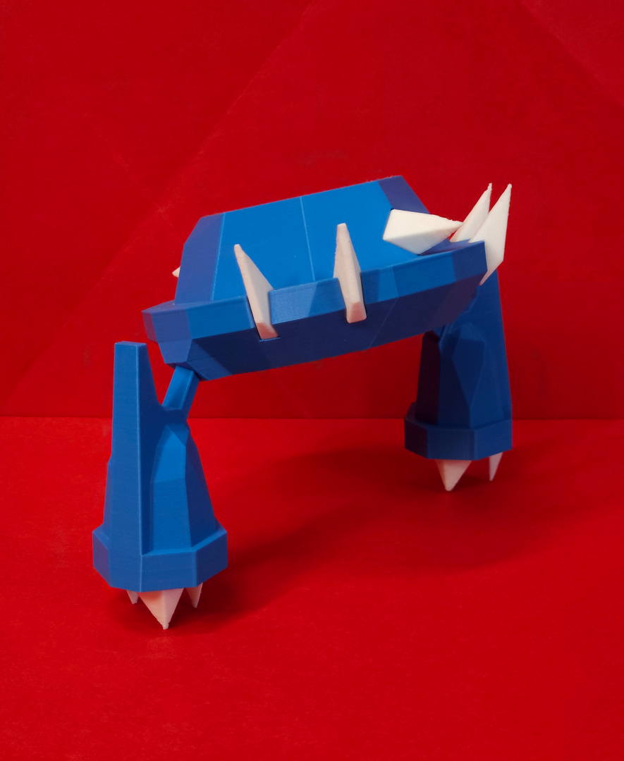 Metang Low Poly Pokemon 3D 3MF Model — view 3