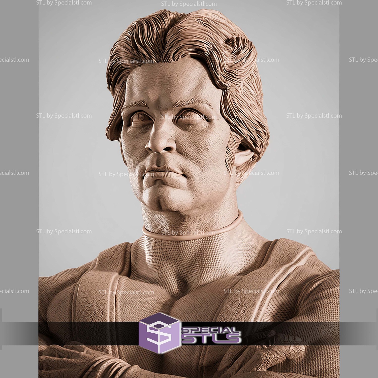 Dr Hank Pym Giant Man Portrait Bust STL Files 3D Model — view 2
