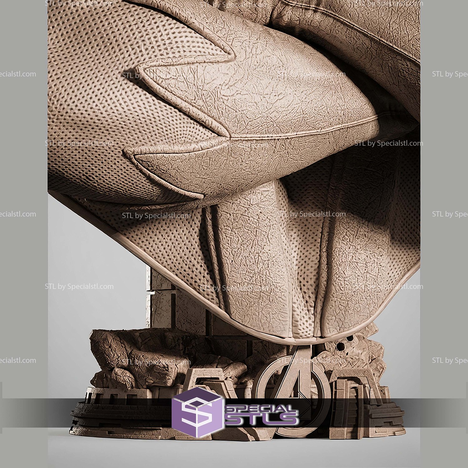 Dr Hank Pym Giant Man Portrait Bust STL Files 3D Model — view 5