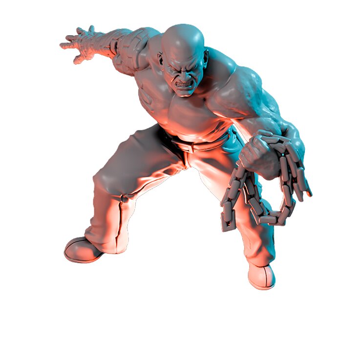 The Crushinator IX - Tabletop RPG Miniature 3D STL Model — view 3