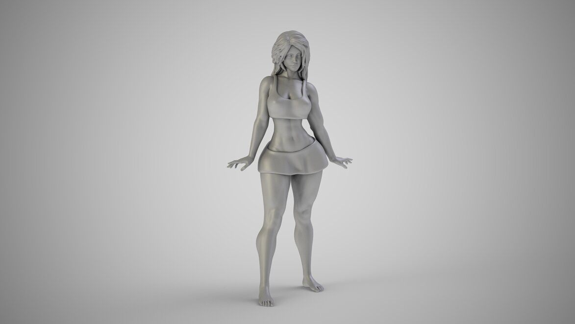 Look Cute 3D STL Model — view 2