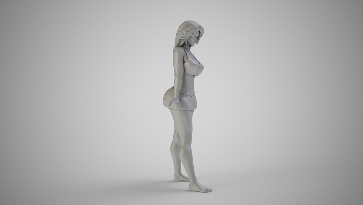Look Cute 3D STL Model — view 3