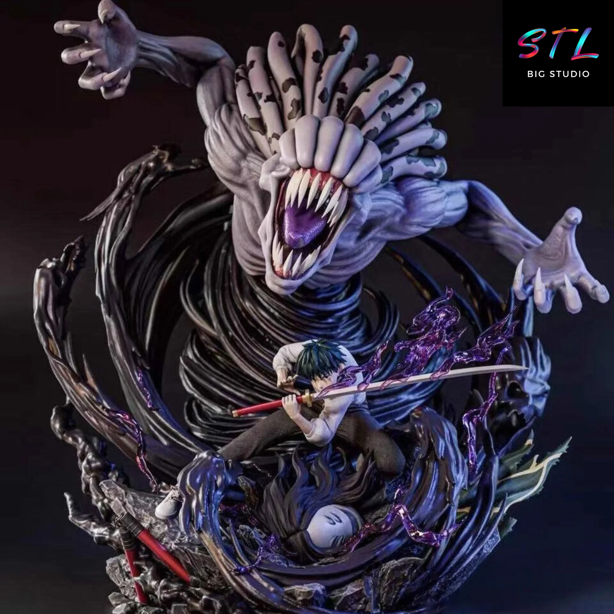 Yuta Okkotsu & Rika STL Diorama | Jujutsu Kaisen 0 | 3D Printable Model Model
