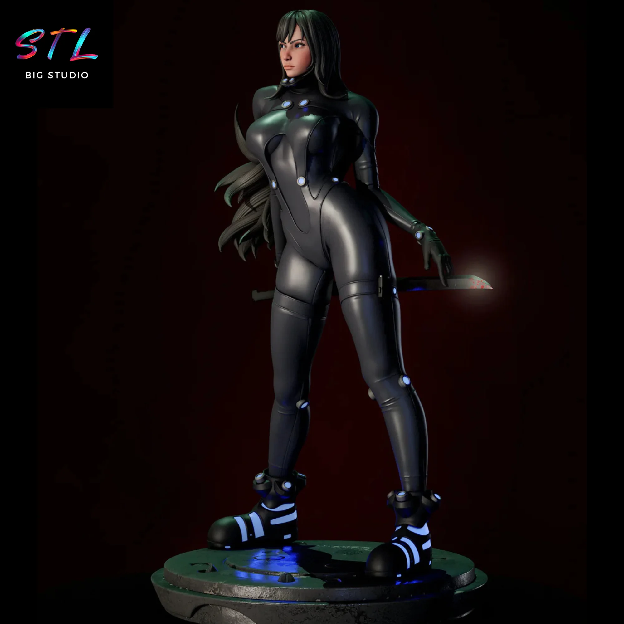 Reika Shimohira STL | Gantz | 3D Model to Print Model — view 3