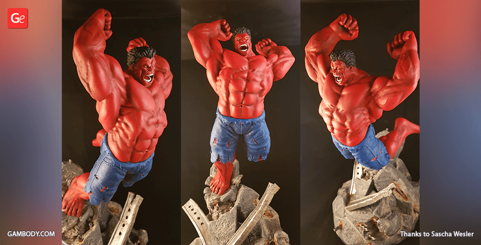 Red Hulk 3D Printer Files | Assembly STL Model