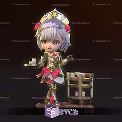 Noelle Chibi Genshin Impact STL Files 3D Model