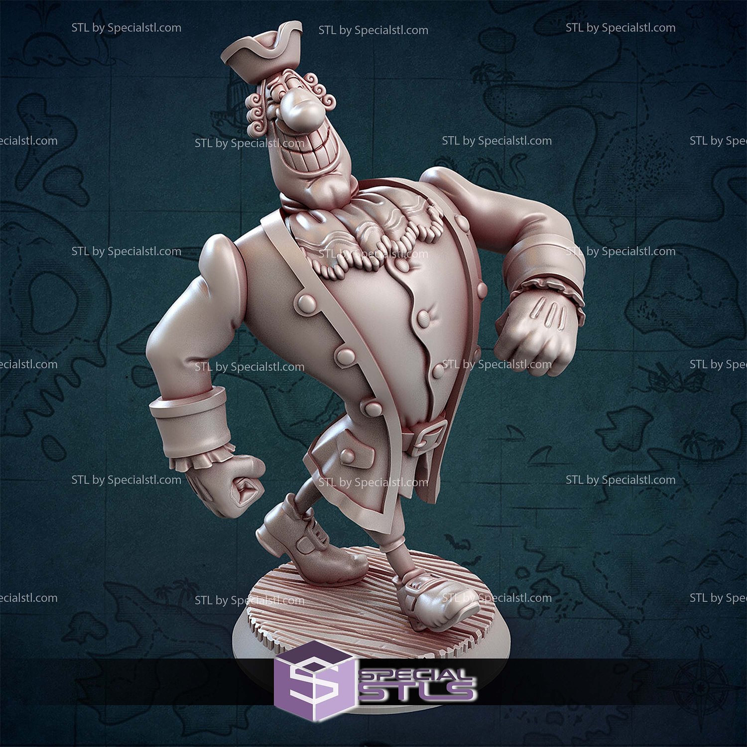 Dr Livesey Treasure Island 1988 3D Printing Models STL Model — view 2