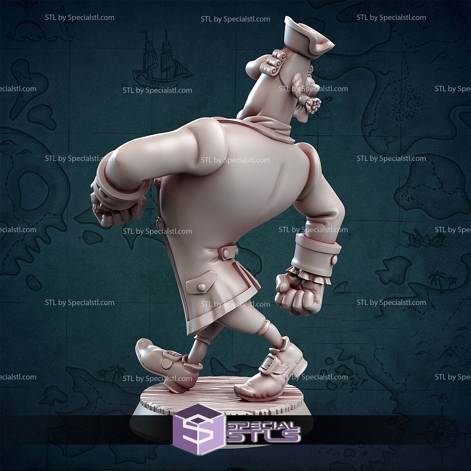 Dr Livesey Treasure Island 1988 3D Printing Models STL Model — view 3