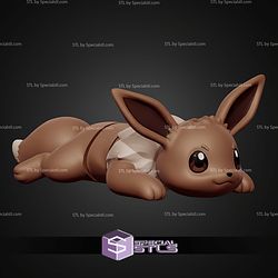 Super Basic STL Flexi Eevee V2 3D Model