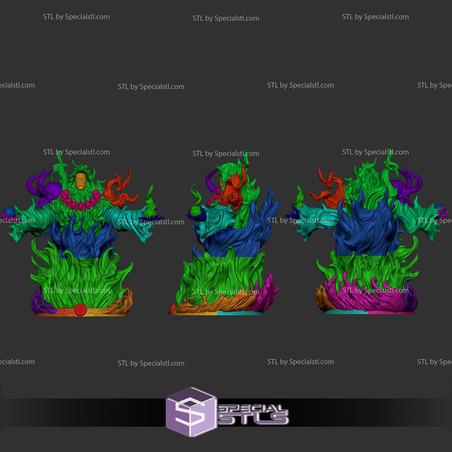 Tusk Solo Leveling from Diorama STL Files 3D Model — view 4