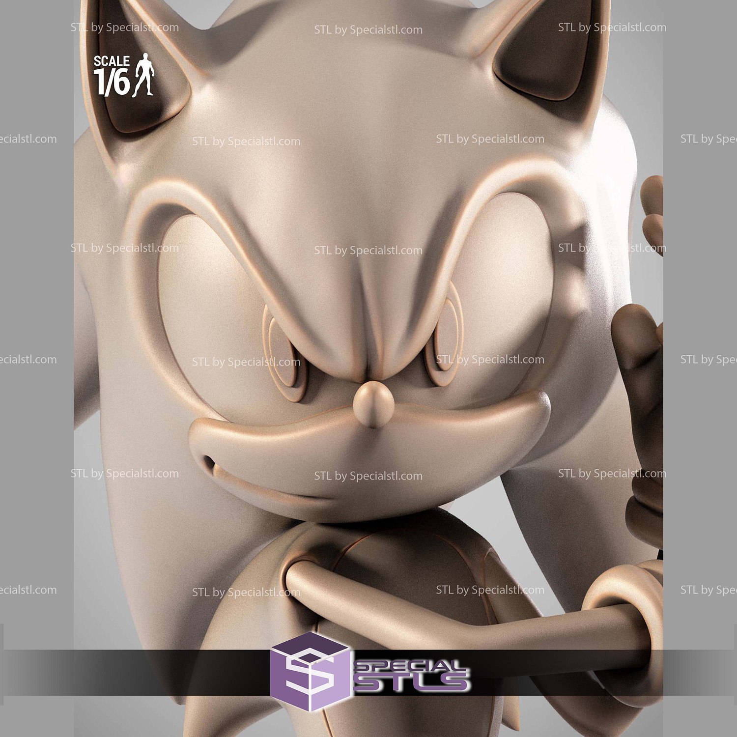 Sonic Standalone 1-6 STL Files 3D Model — view 4