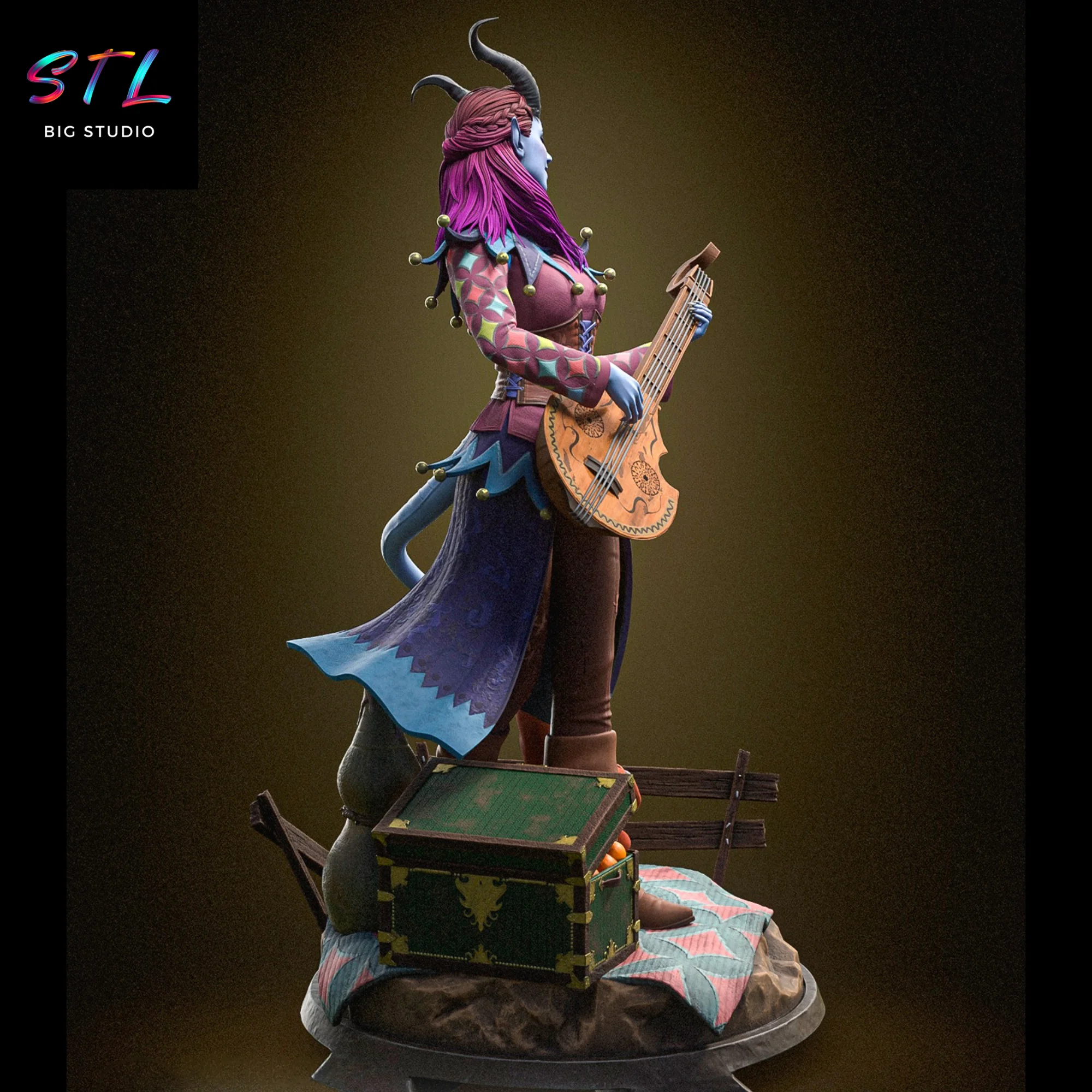 Alfira STL | Baldur’s Gate | 3D Figure to Print Model — view 2