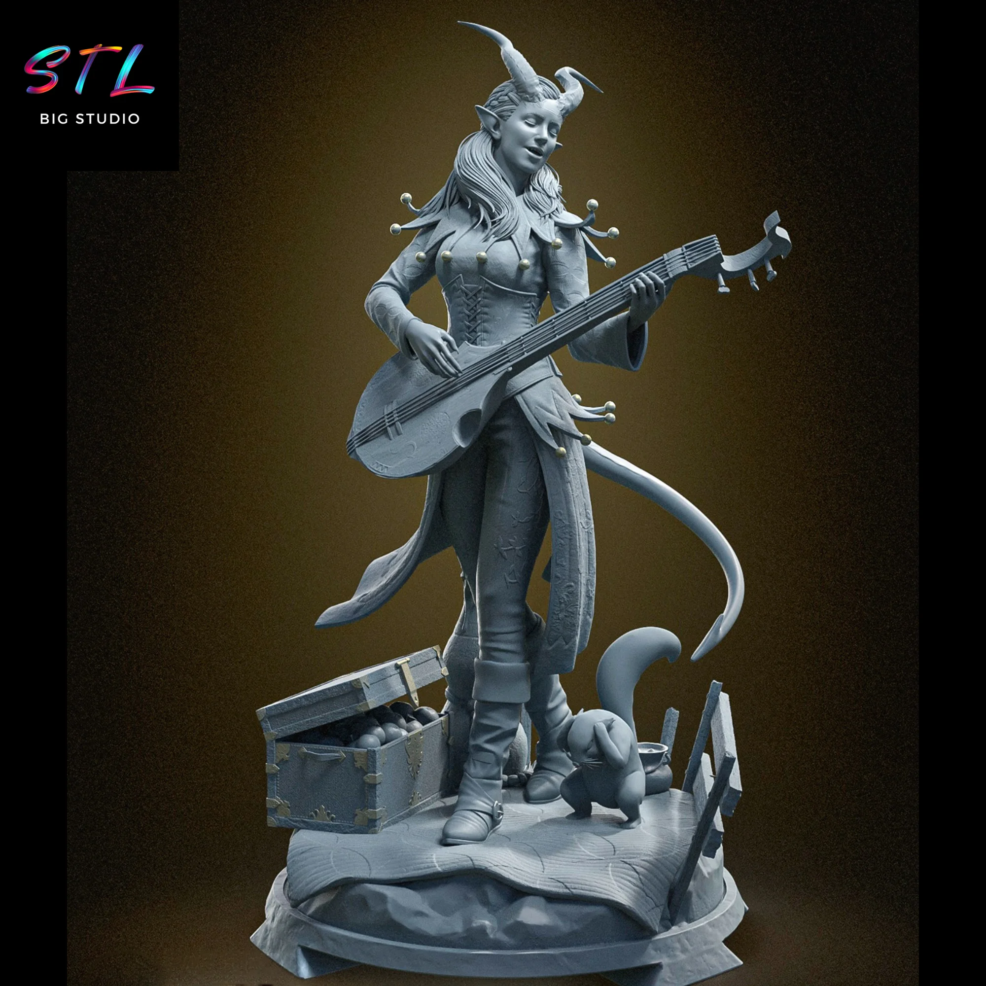 Alfira STL | Baldur’s Gate | 3D Figure to Print Model — view 5
