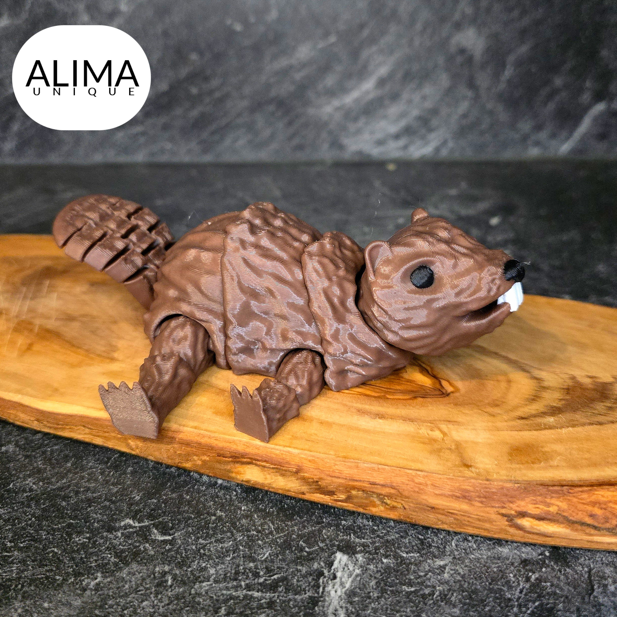 Flexi/movable beaver 3D STL Model
