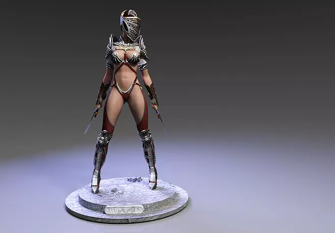 Bellona ready pose 3D STL Model