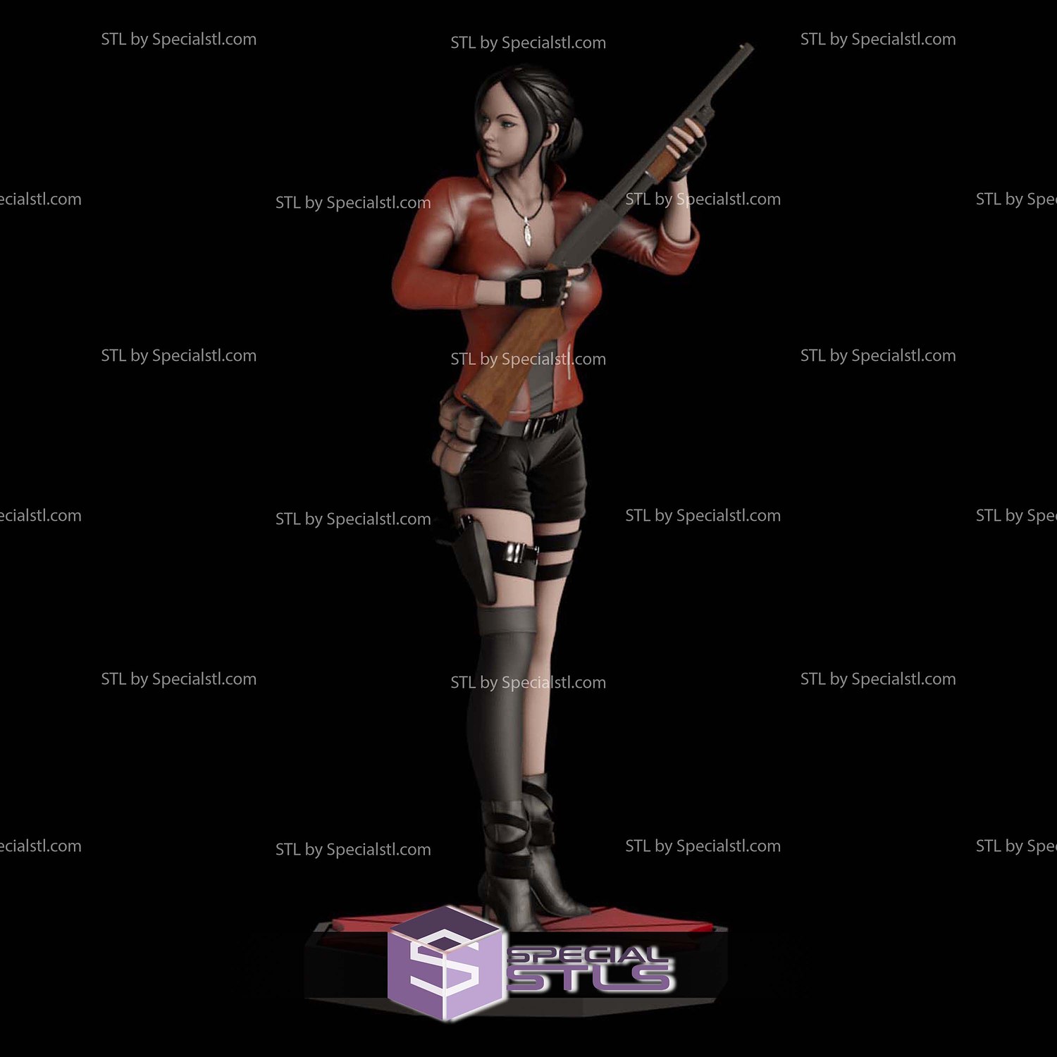 Claire Redfield Resident Evil Umbrella 3D Printer Files STL Model — view 3