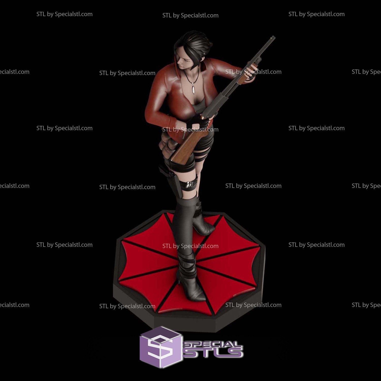 Claire Redfield Resident Evil Umbrella 3D Printer Files STL Model — view 4