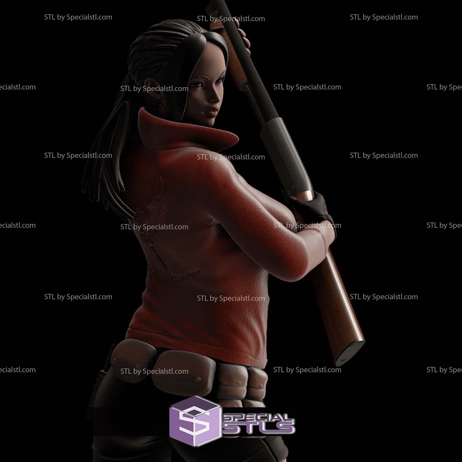Claire Redfield Resident Evil Umbrella 3D Printer Files STL Model — view 5