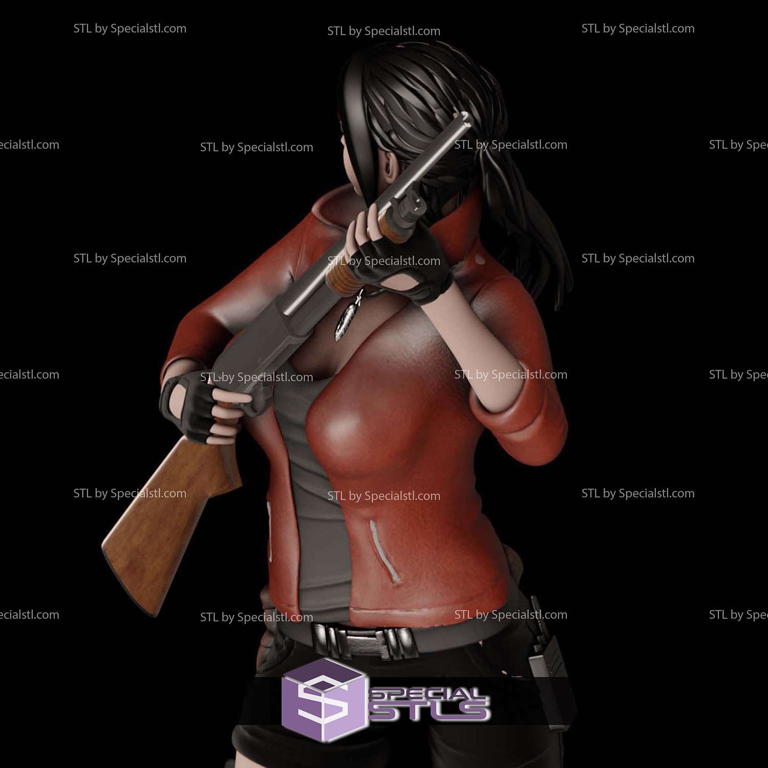 Claire Redfield Resident Evil Umbrella 3D Printer Files STL Model — view 7