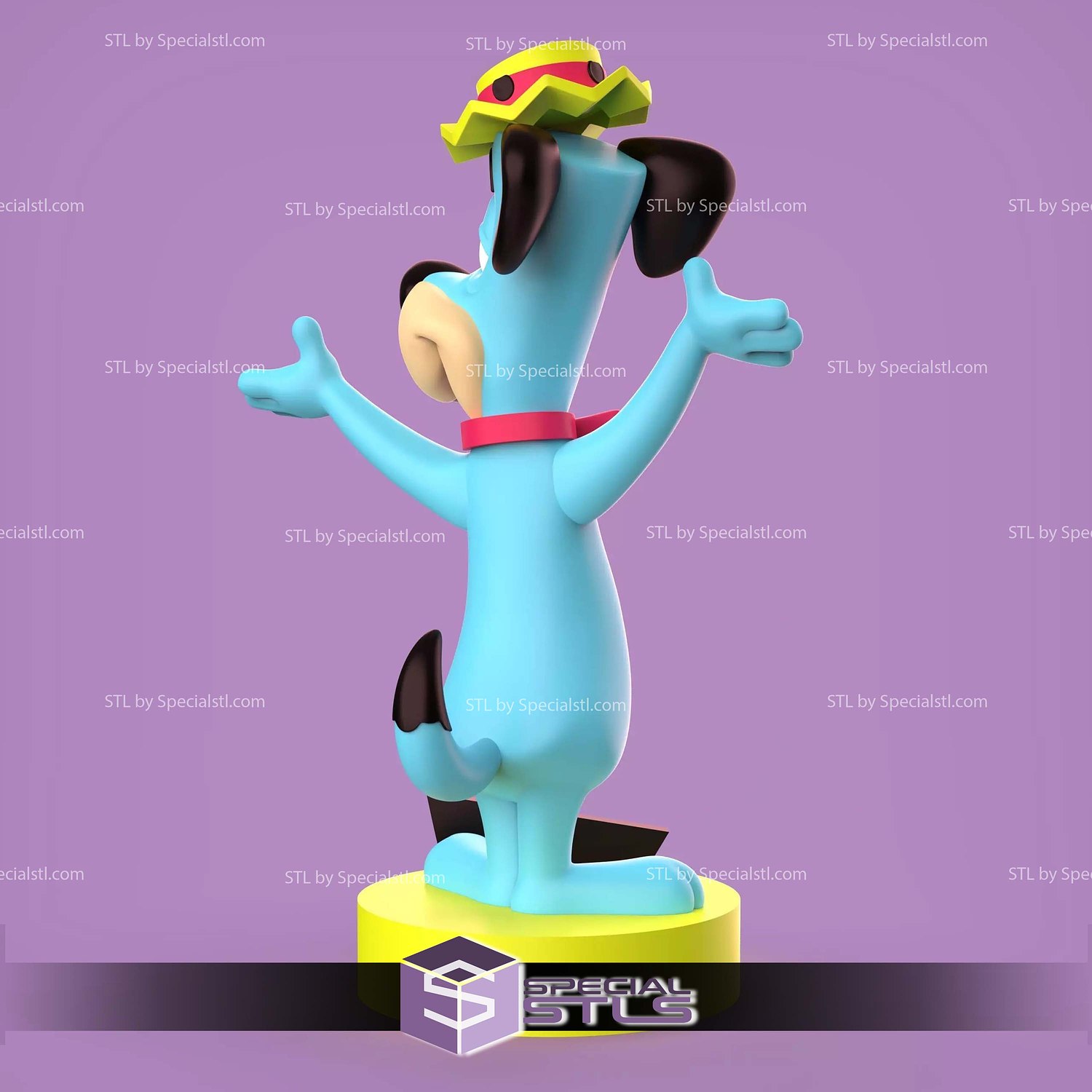 Huckleberry Hound 3D Printer Files STL Model — view 3