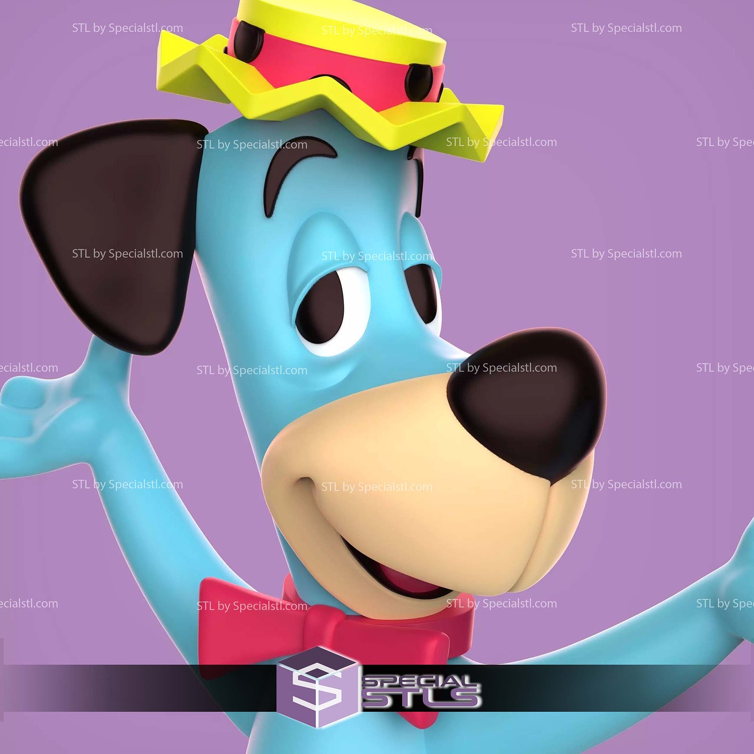 Huckleberry Hound 3D Printer Files STL Model — view 5