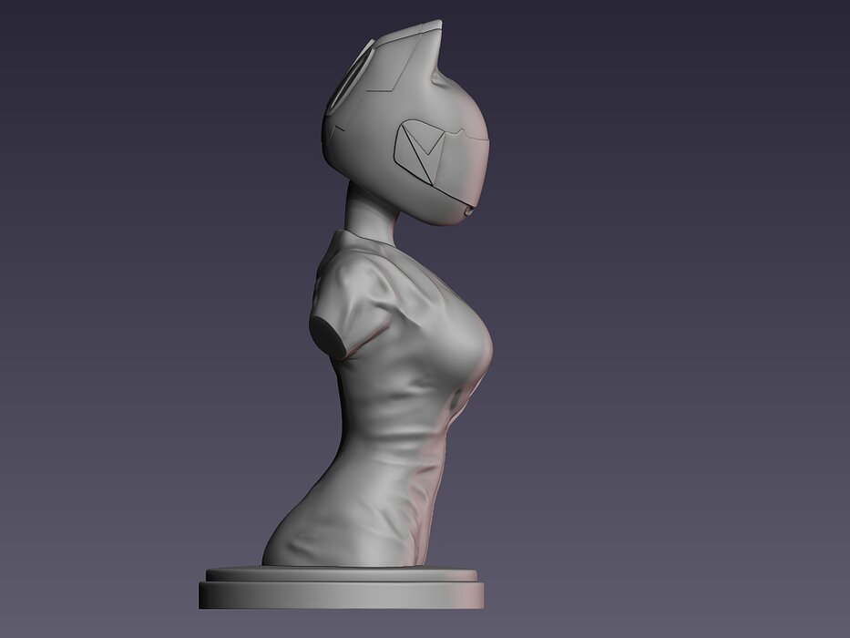 Busto Celty Sturluson Durarara 3D STL Model — view 2