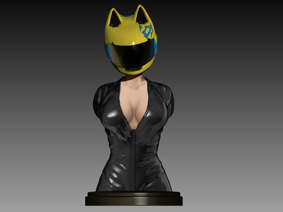 Busto Celty Sturluson Durarara 3D STL Model — view 4
