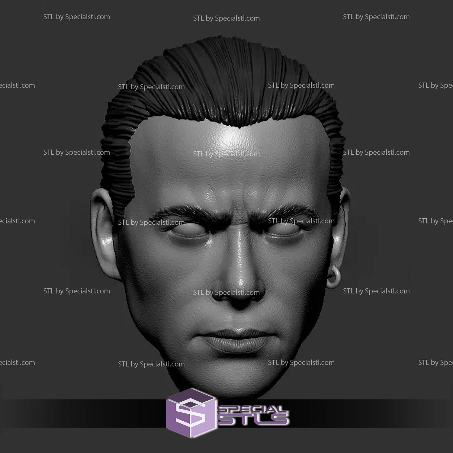 Custom Head STL - Jason David Frank Power Ranger 3D Model — view 2