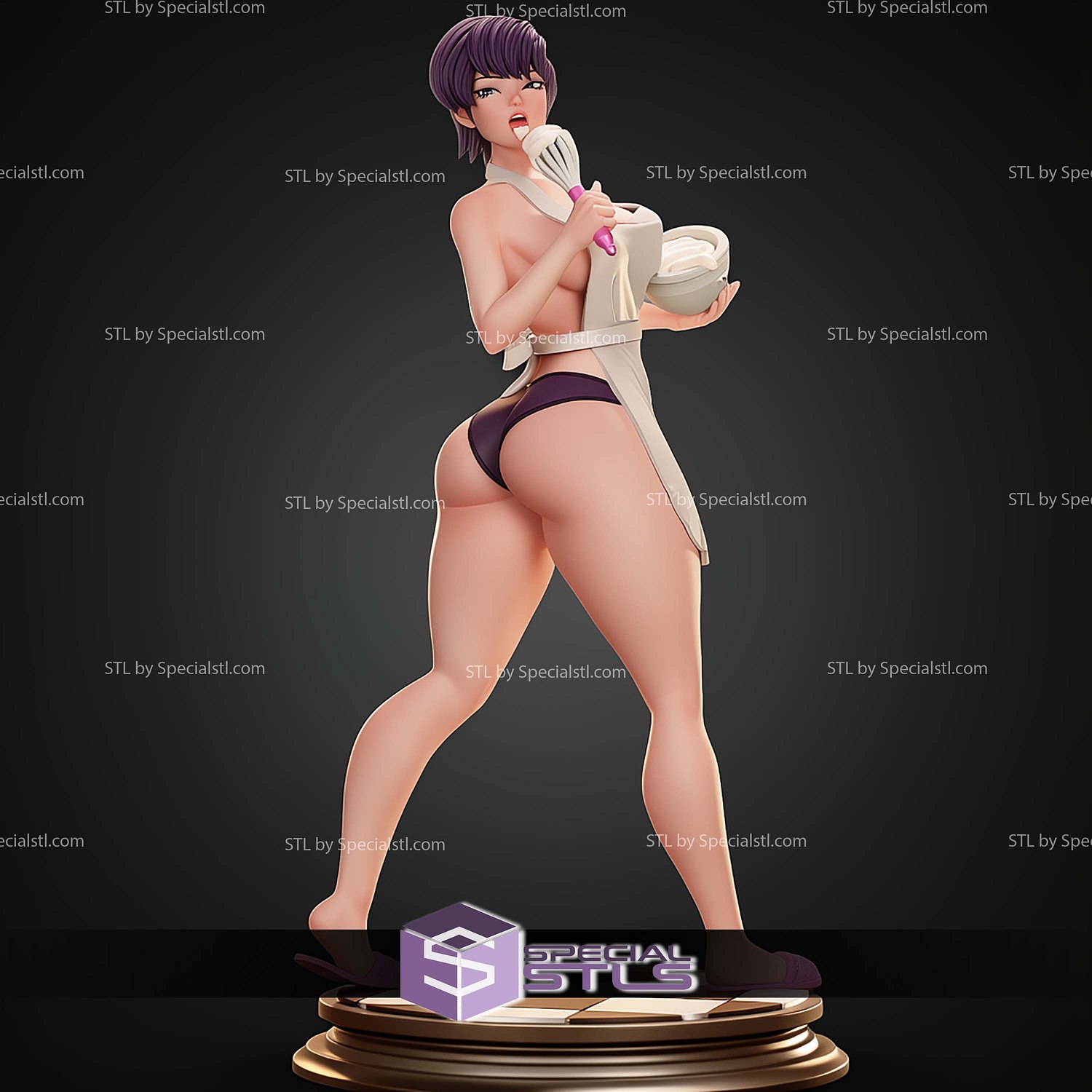 Komi Shouko Anime Thicc STL Files 3D Model — view 3