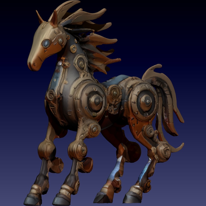 Mechanical Marvel - Chronosteed - The Clockwork Horse - FREE For Personal Use 3D STL Model