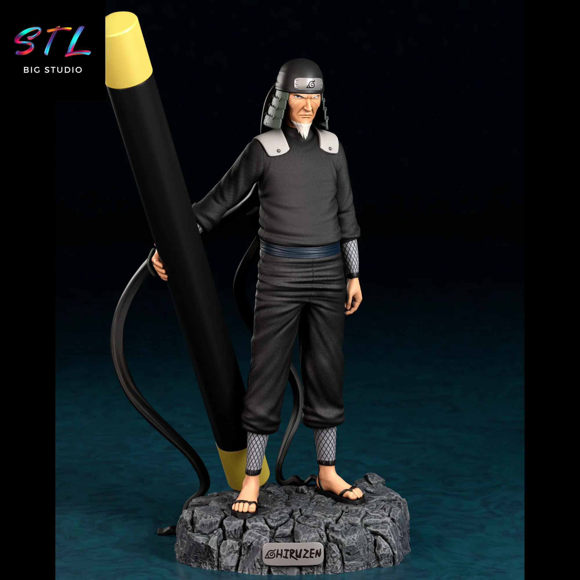 Hiruzen Sarutobi STL | Naruto | 3D Printing Figure Model