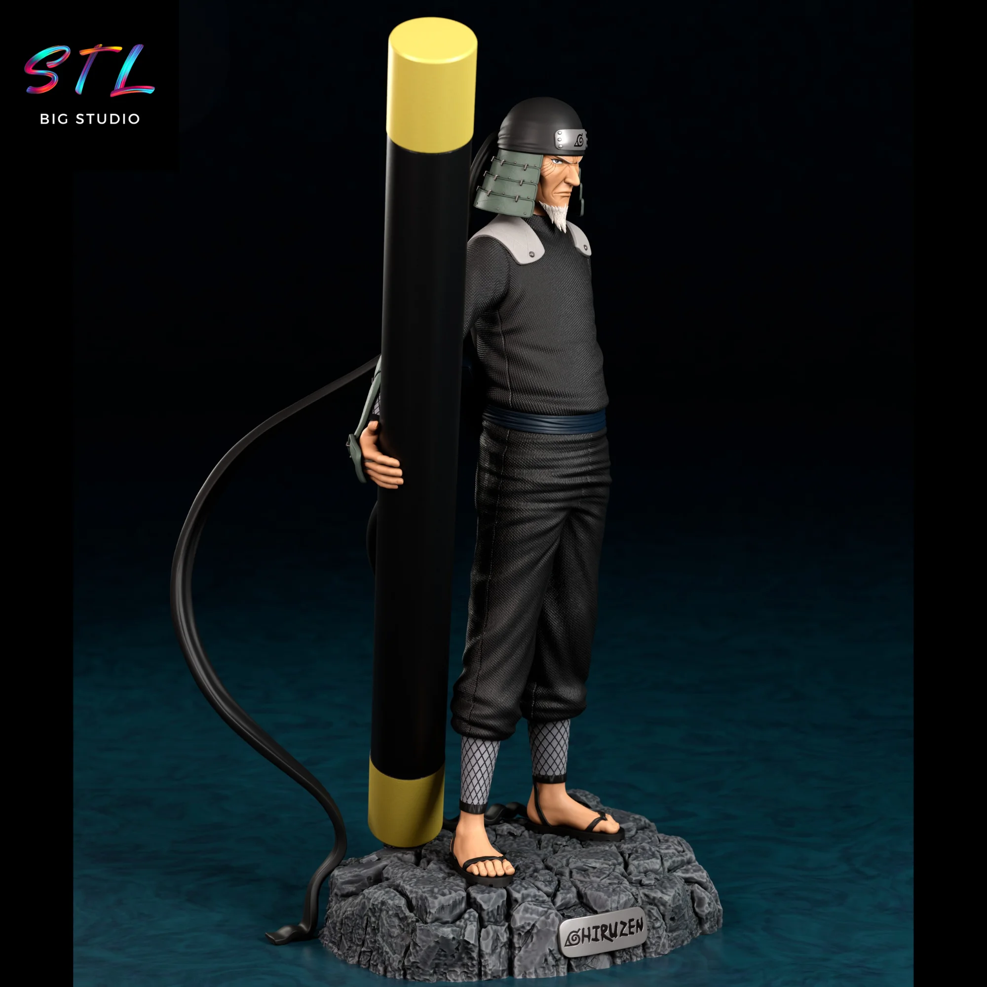 Hiruzen Sarutobi STL | Naruto | 3D Printing Figure Model — view 2
