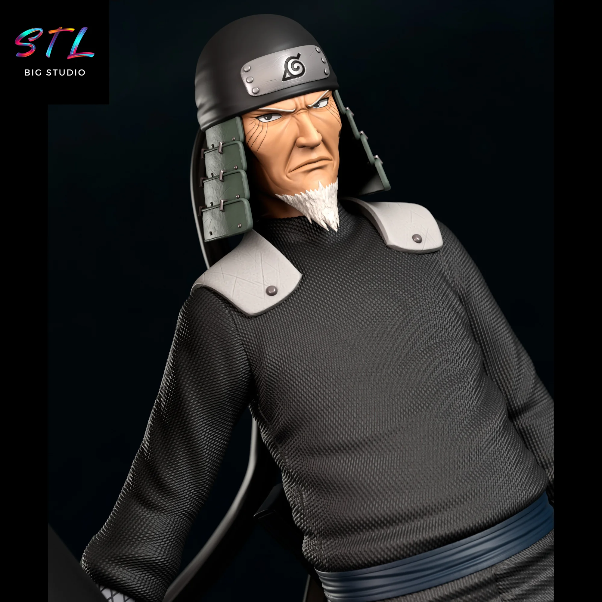 Hiruzen Sarutobi STL | Naruto | 3D Printing Figure Model — view 5