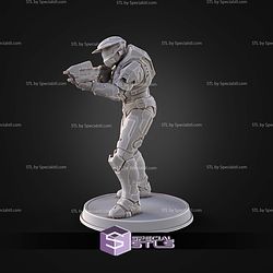 Campaign Evolved Master Chief Pose 3 STL Files 3D Model