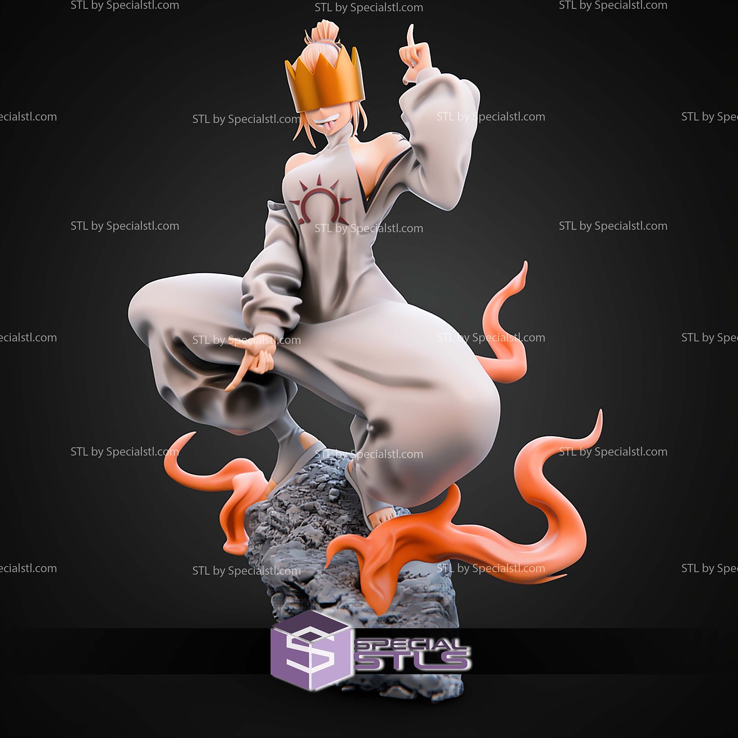 Haumea Fire Force 1-10 STL Files 3D Model — view 2