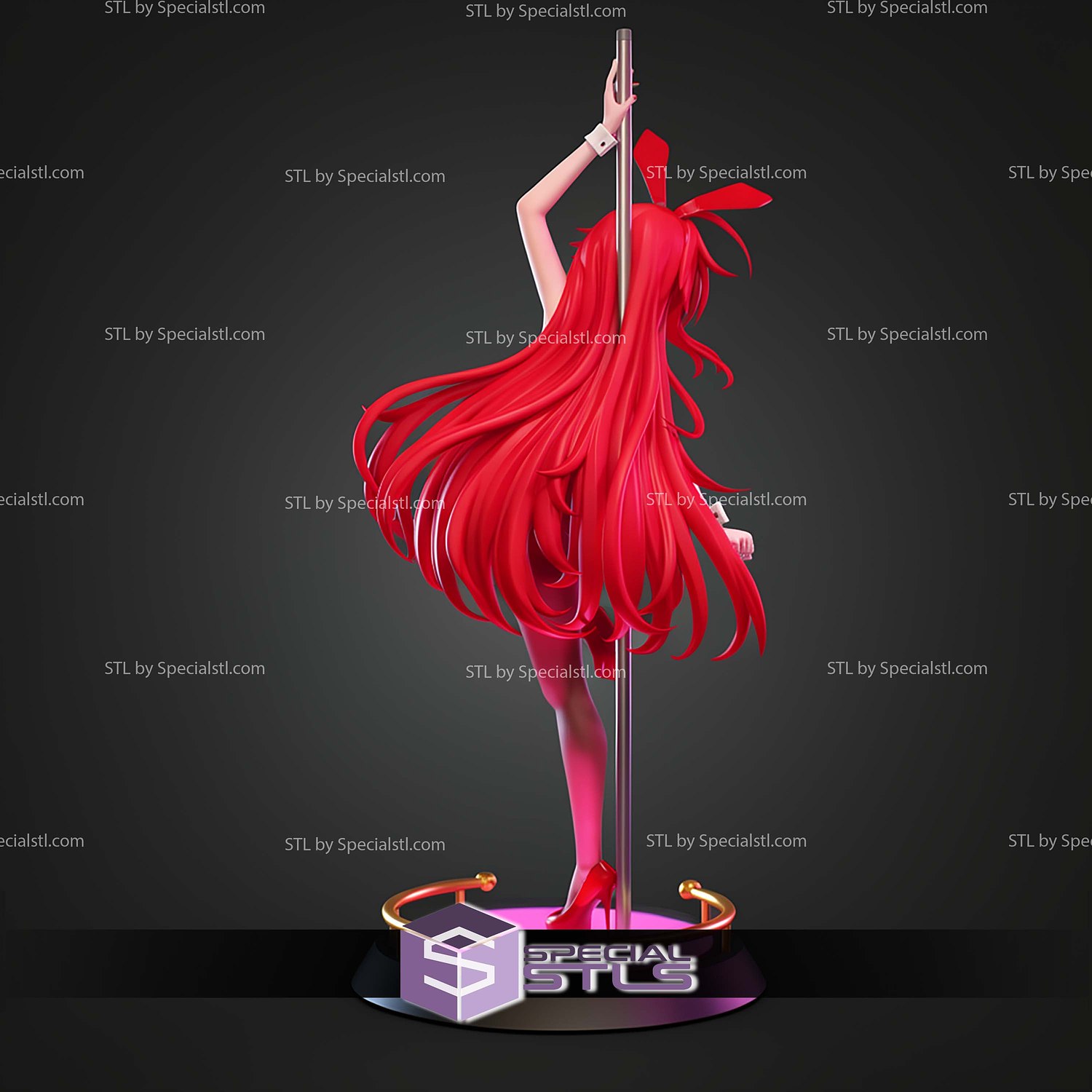 Rabbit Rias Gremory Highschool DxD STL Files 3D Model — view 3