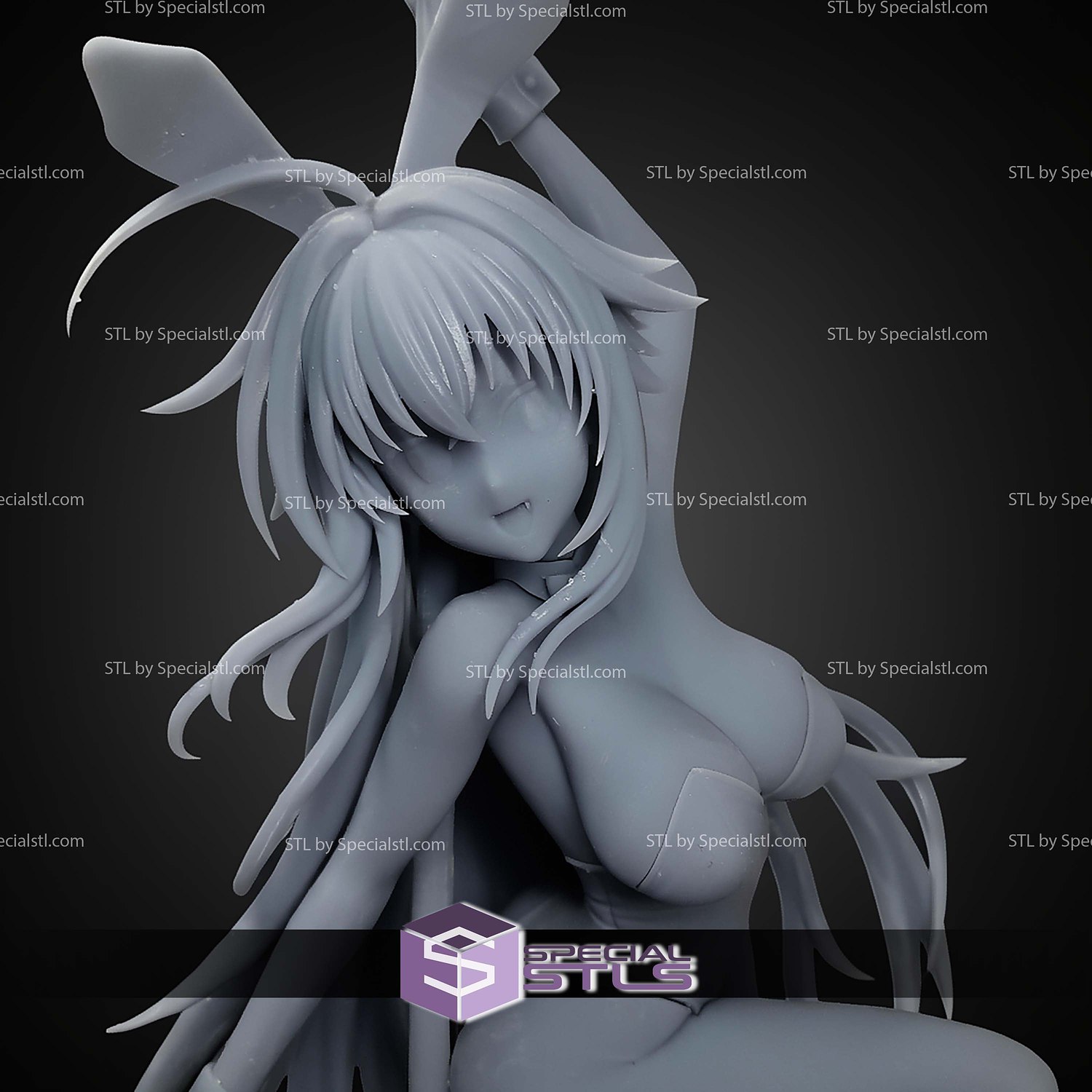 Rabbit Rias Gremory Highschool DxD STL Files 3D Model — view 4